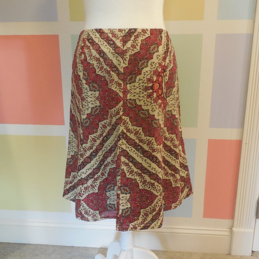 Hippy art deco a-line skirt